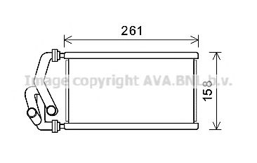 AVA QUALITY COOLING hd6294 -  Теплообменник, отопление салона